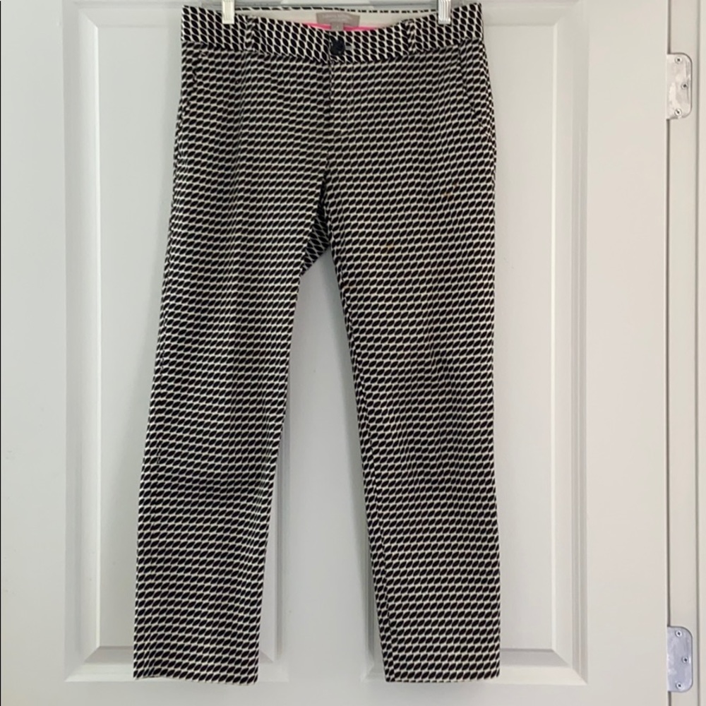 Banana Republic Cropped Cotton Trouser Pants